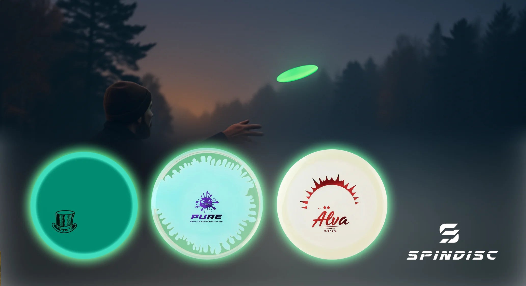 Höstens bästa glow discar, spela längre, se bättre och fynda hos Spindisc