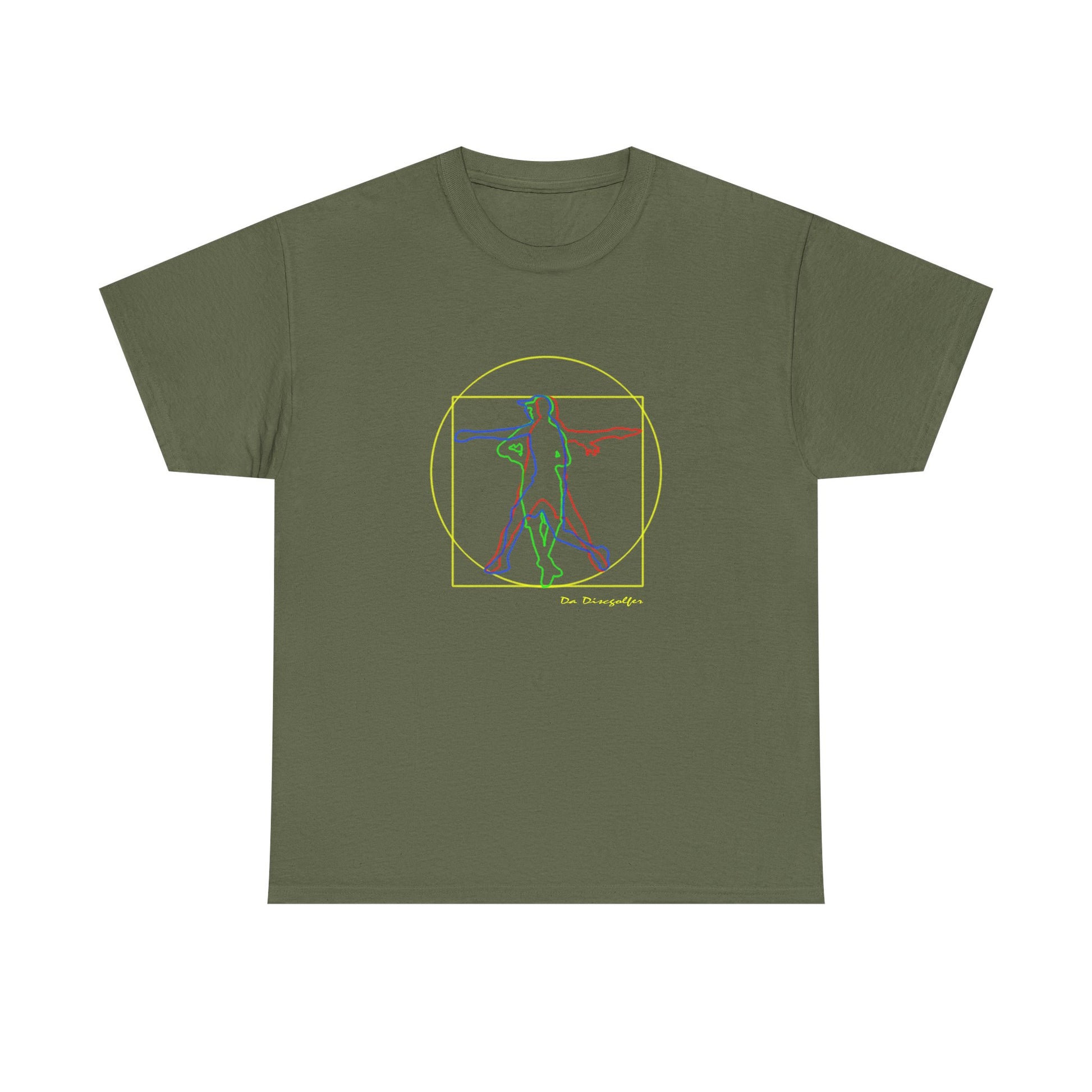 T-shirt Vitruvian Discgolfer