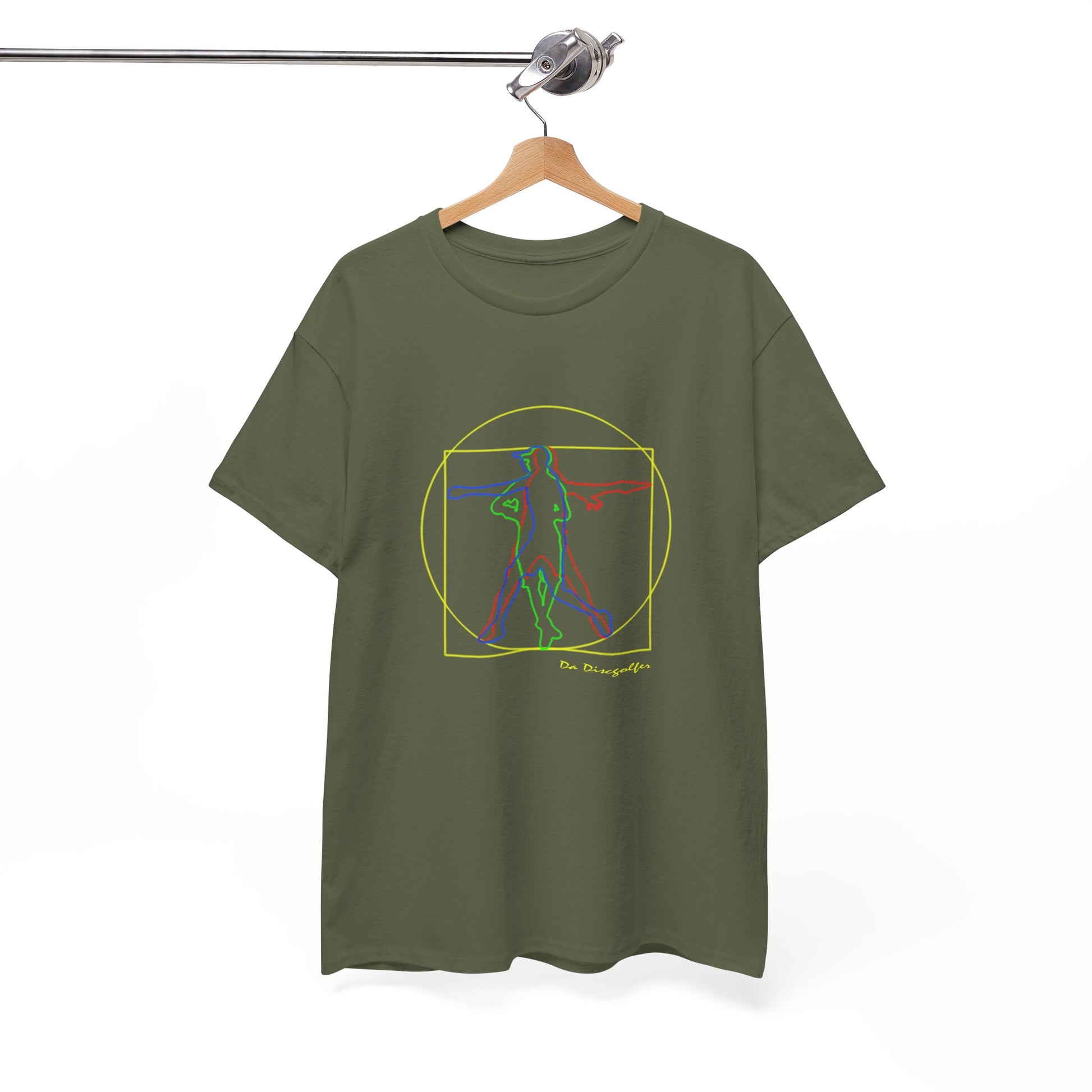 T-shirt Vitruvian Discgolfer