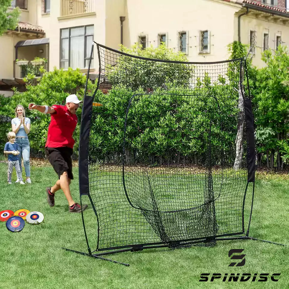 Portabelt träningsnät för discgolf